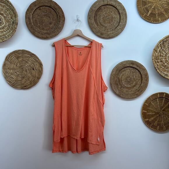 Free People Movement Oversized Long Tank Top Workout Activewear Athleisure Large - Picture 2 of 8